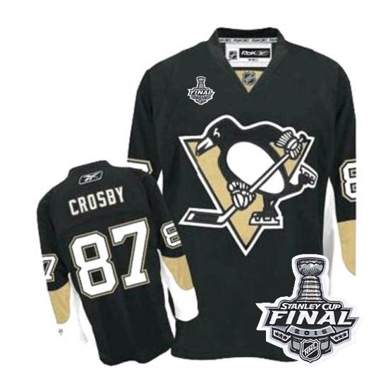Reebok NHL Pittsburgh Penguins Sidney Crosby #87 CCM Fight Strap Jersey  Mens 52